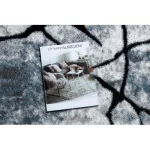 Modern COZY tepih 8873 Cracks, repedt beton - svijetlo siva / plava 160x220 cm