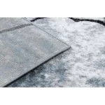 Modern COZY tepih 8873 Cracks, repedt beton - svijetlo siva / plava 160x220 cm