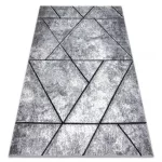 Modern COZY tepih 8872 Wall, Geometriai, háromszögek - siva / plava 80x150 cm