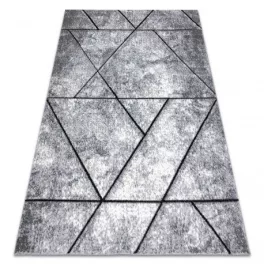   Modern COZY tepih 8872 Wall, Geometriai, háromszögek - siva / plava 80x150 cm