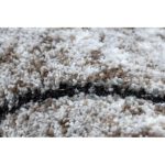  Moderan COSY tepih 8872 Circle Wall, Geometric, trokuti - smeđi krug 160 cm