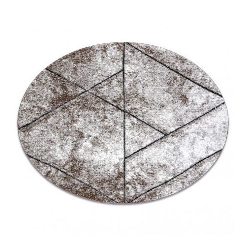  Moderan COSY tepih 8872 Circle Wall, Geometric, trokuti - smeđi krug 120 cm