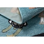  Tepih FUN Route za djecu, ulica, životinje plava 240x330 cm