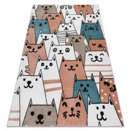   tepih FUN Gatti gyerekeknek, macskák, rózsaszín 140x190 cm