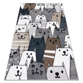   tepih FUN Gatti gyerekeknek, macskák, állatok színes 140x190 cm