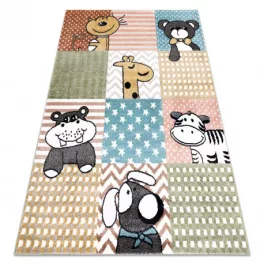 tepih FUN Pets gyerekeknek, állatok színes 80x150 cm