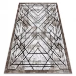 Modern COZY tepih Tico, Geometriai - smeđa 80x150 cm