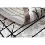 Modern COZY tepih Tico, Geometriai - smeđa 80x150 cm