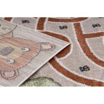 tepih FUN Honey gyerekeknek, medve, méhek bézs 180x270 cm