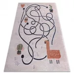 tepih FUN Game gyerekeknek, játék, láma bézs 80x150 cm