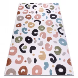 tepih FUN Spots gyerekeknek, helyek krém 80x150 cm