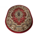  Tepih ovalni BCF Alfa 06 crvena rozeta 80 x 150 cm