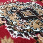  Tepih ovalni BCF Alfa 06 crvena rozeta 80 x 150 cm