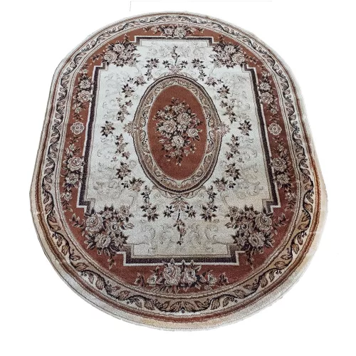  Ovalni tepih u boji Exclusive N 04 smeđi 160 x 220 cm