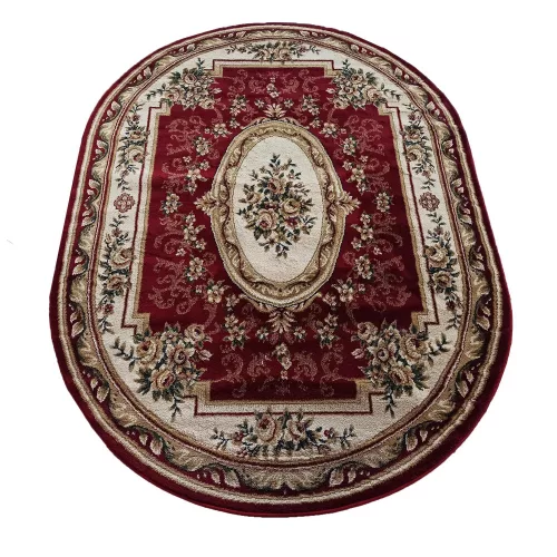  Ovalni tepih Dy. Exclusive 04 N bordo 160 x 220 cm