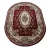  Ovalni tepih Dy. Exclusive 04 N bordo 160 x 220 cm