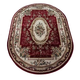 Ovalni tepih, boja Exclusive 04 N, bordo 200 x 290 cm