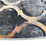  Ber. PORTE 0066 sivo-zlatni tepih 80 x 80 cm