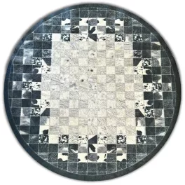  Ber. PORTE 2054 sivi tepih 120 x 120 cm