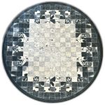  Ber. PORTE 2054 sivi tepih 80 x 80 cm