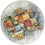  Ber. PORTE 2116 višebojni tepih 80 x 80 cm
