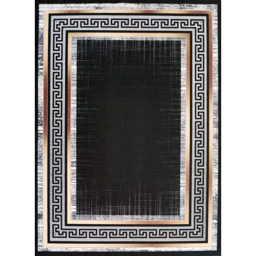  Ber. PORTE 2228 crno-zlatni tepih 50 x 80 cm