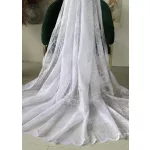 TRD. Gotova zavjesa Penelope Bijeli cvijet 500x250cm