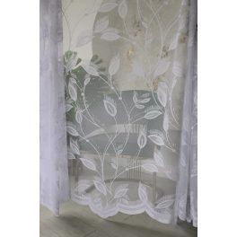    TRD. Gotova zavjesa Emily bijela Uzorak velikih latica cvijeta 200x160cm