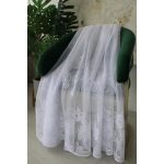  TRD. Gotova zavjesa Emily bijela uzorak proljetnih ruža 400x250cm