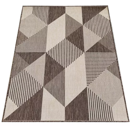 Dvostrani tepih s užadi, boja ZARA 16, smeđa, 120 x 170 cm