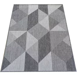  Dvostrani tepih s užadi, boja ZARA 16, siva, 200 x 290 cm