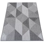  Dvostrani tepih s užadi, boja ZARA 16, siva, 200 x 290 cm