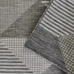 Dvostrani tepih s užadi, boja ZARA 16, siva, 80 x 150 cm