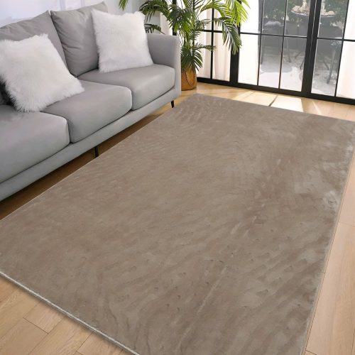  Den. Deluxe dizajn smeđi mekani tepih 200x290cm-gumena poleđina