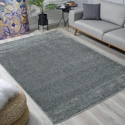  Brlog. Nora jednobojni sivi 80 setova = 80x250cm + 2 kom x 80x150cm Moderni tepih