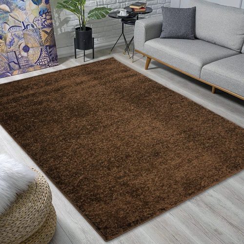  Brlog. Nora jednobojni smeđi 80 setova = 80x250cm + 2 kom x 80x150cm Moderni tepih