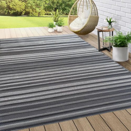 Kabul tepih od sisala Sivi prugasti tepih 80x200 cm